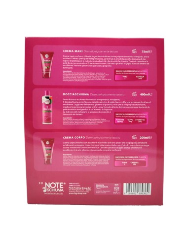 offerta Note di Schiuma Cofanetto Regalo Dance 3in1 Giglio Bianco e Guaranà