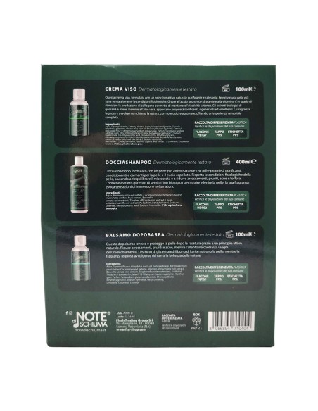 offerta Note di Schiuma Cofanetto Regalo For Men 3in1 Zenzero e Uva