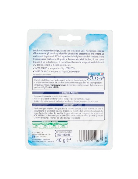 offerta Emulsio Cattura Odori Gel Inodore per Frigo Elimina Odori 40 g