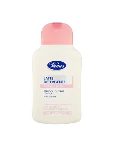 offerta Venus Latte Detergente Addolcente Struccante Viso e Occhi Pelli Secche e Sensibili 200 ml