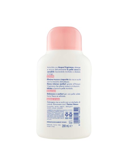 offerta Venus Latte Detergente Addolcente Struccante Viso e Occhi Pelli Secche e Sensibili 200 ml