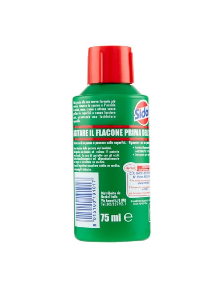 offerta Sidol Crema Lucidante Lucida Tutti i Metalli Senza Graffiare 75 ml