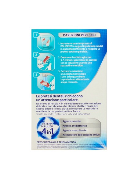 offerta Polident Compresse 3 Minuti Pulitore Quotidiano per Protesi 36 Pz