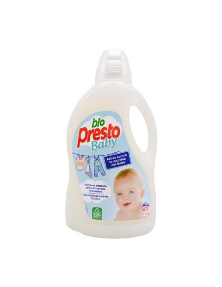 offerta Bio Presto Baby Detersivo Liquido Macchie del Bebè 25 Lavaggi 1500 ml
