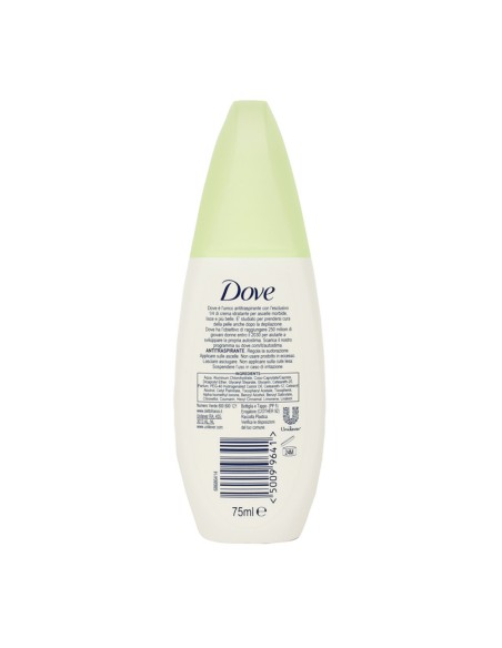offerta Dove Go Fresh Deodorante Vaporizzatore Anti-Traspirante Fragranza Cetriolo e Tè Verde 75 ml