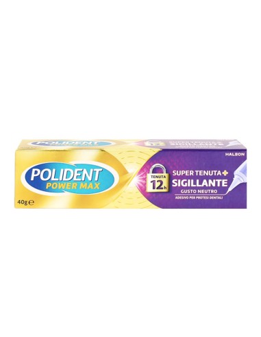 offerta Polident Power Max Crema Adesiva per Protesi Dentali Super Tenuta+ Sigillante 40 g