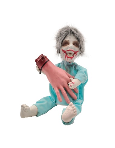offerta Party Horror Utm Bambola Zombie Animata con Suoni e Luci