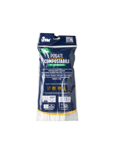 offerta Party Utm Forchette Compostabili 100% Biodegradabili