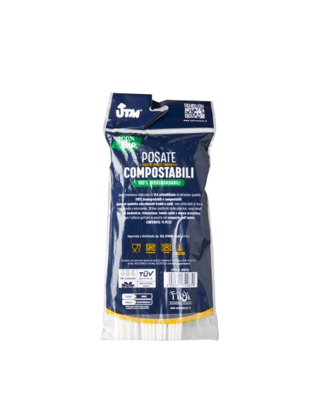 offerta Party Utm Forchette Compostabili 100% Biodegradabili