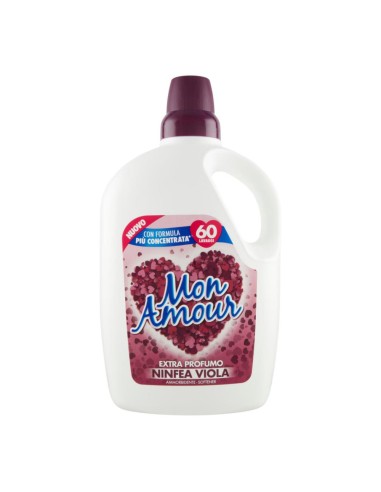 offerta Mon Amour Ammorbidente Concentrato Lavatrice Fragranza Ninfea Viola 3 L
