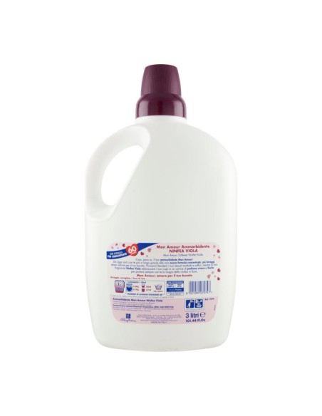 offerta Mon Amour Ammorbidente Concentrato Lavatrice Fragranza Ninfea Viola 3 L