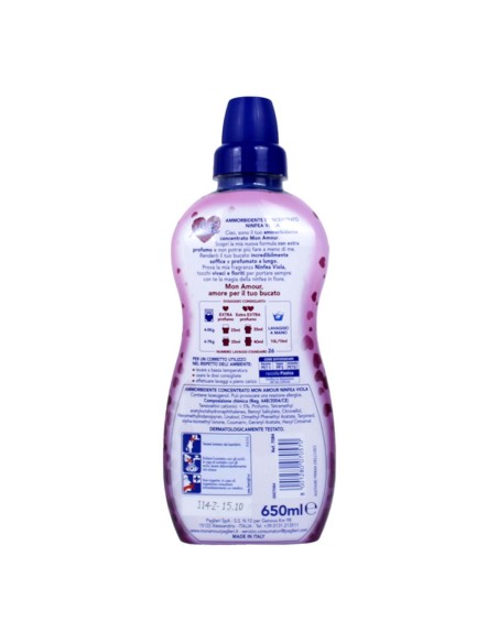 offerta Mon Amour Ammorbidente Concentrato Lavatrice Fragranza Ninfea Viola 650 ml