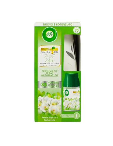 offerta Air Wick Freshmatic Spray Automatico Diffusore con Ricarica Fresia Bianca e Gelsomino 250 ml