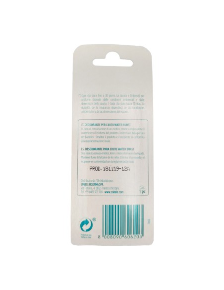 offerta Aria Vera Deodorante per Auto Fragranza Water Burst 1 Pz