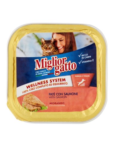 offerta Morando Migliorgatto Wellness System Patè con Salmone 100 g