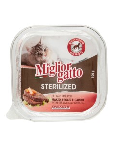 Morando Migliorgatto Sterilized Delicato Patè con Manzo Fegato e Carote 100 g