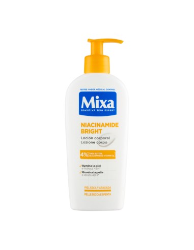 offerta Mixa Niacinamide Bright Lozione Corpo 4% Shea Butter Niacinamide e Vitamin Cg 250 ml