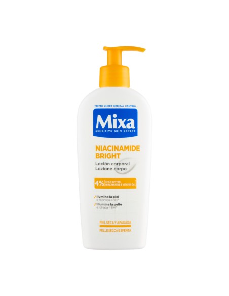 offerta Mixa Niacinamide Bright Lozione Corpo 4% Shea Butter Niacinamide e Vitamin Cg 250 ml