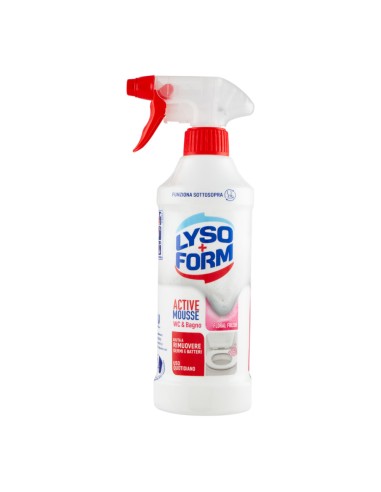 offerta Lysoform Spray Active Mousse Wc e Bagno Fragranza Floreal Fresh 435 ml