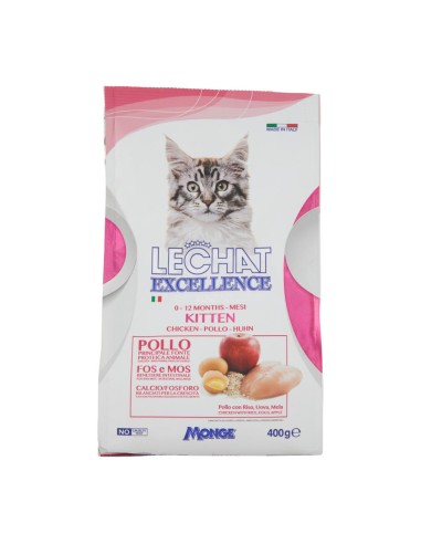 offerta LeChat Excellence Kitten Cibo Secco per Gatti con Pollo 400 g