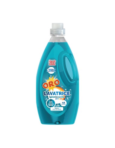 offerta Oro Detersivo Liquido Lavatrice Igienizzante Active Deo Elimina i Cattivi Odori 2200 ml