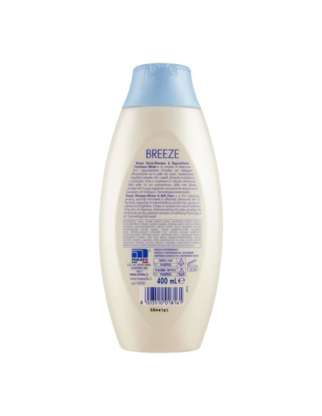 offerta Breeze Doccia Shampoo e Bagnoschiuma 3in1 Idratante Fragranza Freschezza Talcata 400 ml