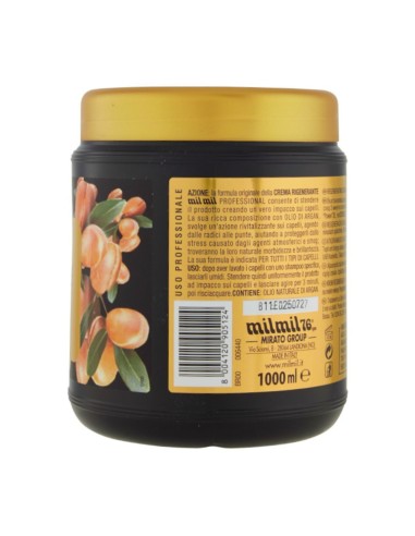 offerta Mil Mil Professional Crema Rigenerante all'Olio di Argan Impacco Ammorbidente 1000 ml