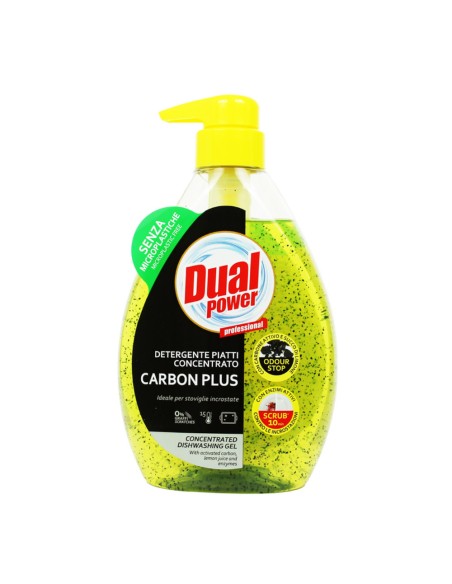 offerta Dual Power Professional Detergente Piatti Concentrato Carbon Plus Succo di Limone 600 ml