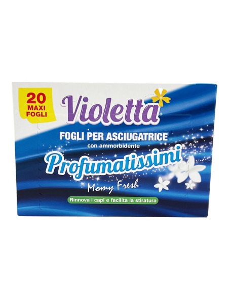 offerta Violetta Fogli Profumati per Asciugatrice  con Ammorbidente 20 Pz