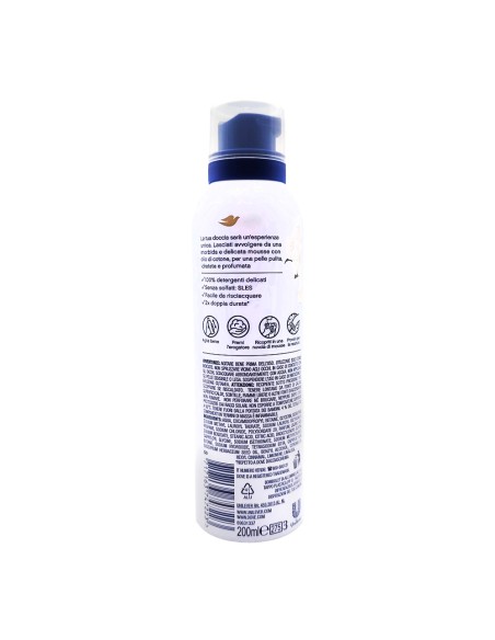 offerta Dove Mousse Doccia Idratante con Olio di Cotone Morbidezza 24h Shower e Shave 200 ml