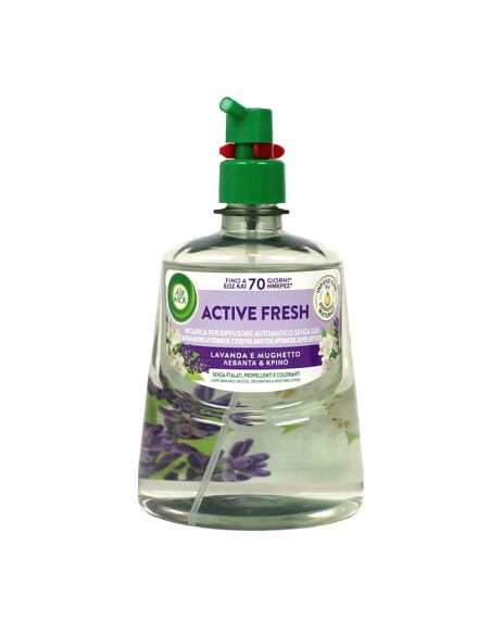 offerta Air Wick Active Fresh Ricarica per Diffusore Automatico Senza Gas Lavanda e Mughetto 228 ml
