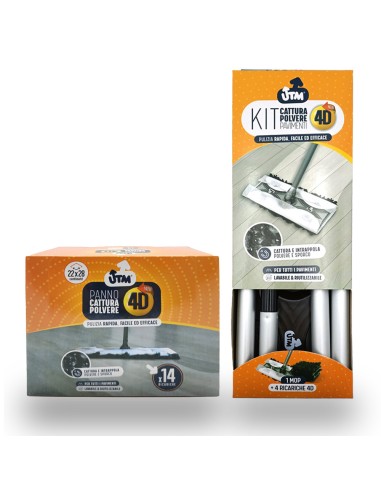offerta Utm Kit Cattura Polvere Pavimenti + 14 Ricariche in Omaggio