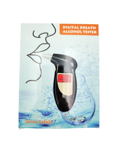 offerta Smart-J Etilometro Digitale Portatile con Display LED e 5 Boccagli
