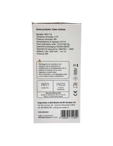 offerta Smart-J Clean Clothes Levapelucchi Elettrico Portatile e Ricaricabile Bianco