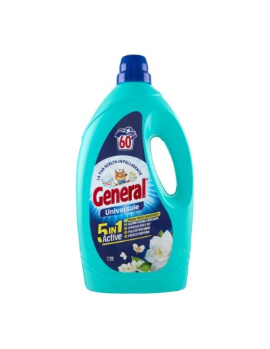 offerta General Detersivo Liquido Universale 5in1 Fragranza Fresco Profumo 2700 ml
