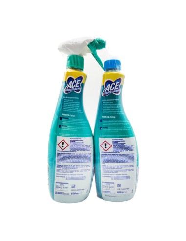 offerta Ace Candeggina Più Gentile +Oxigen Spray e Ricarica 650 ml + 650 ml