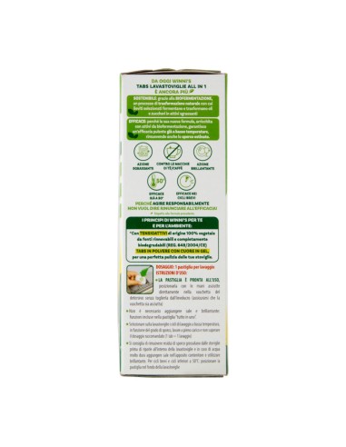 offerta Winni's Tabs Lavastoviglie All in 1 con Vero Succo di Limone e Sgrassanti Naturali 24 Tabs