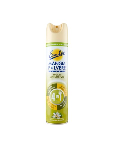 offerta Emulsio Mangia Polvere l'Antistatico Multi Superficie 4 in 1 Vaniglia e Tè Bianco 300 ml