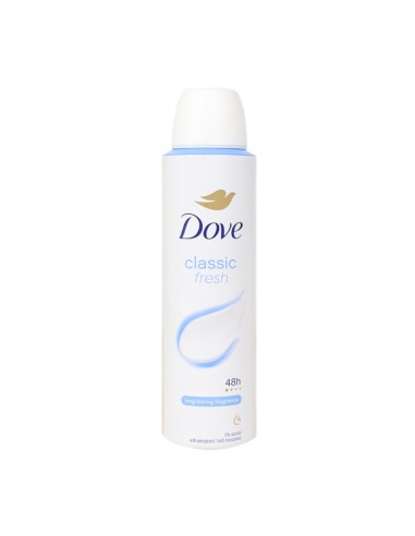 offerta Dove Deodorante Spray Classic Fresh Anti-Traspirante 0% Alcool 150 ml