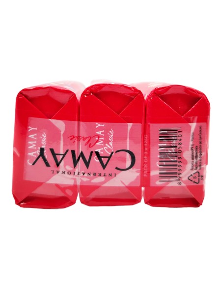 offerta Camay Saponetta Classic Fragranza Rosa Rossa e Garofano 3x125 g