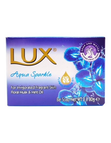offerta Lux Saponetta Mani Aqua Sparkle Fragranza Muschio Floreale e Olio di Menta 2x80 g