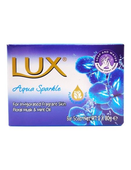 offerta Lux Saponetta Mani Aqua Sparkle Fragranza Muschio Floreale e Olio di Menta 2x80 g