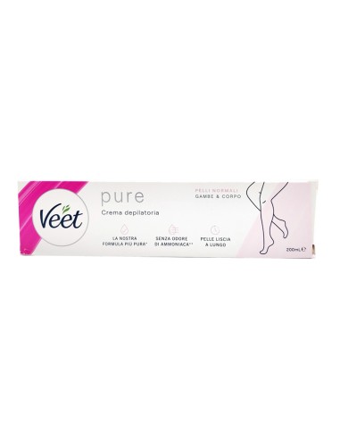 offerta Veet Pure Crema Depilatoria Gambe e Corpo Pelli Normali 200 ml