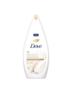 Dove Bagnodoccia Seta Preziosa con 1/4 di Crema Idratante 750 ml