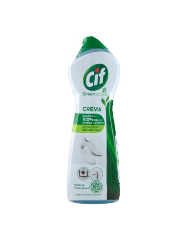 offerta Cif Greenactive Detergente Crema Bianco Particelle Pulenti 100% Naturali 750 ml