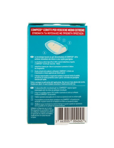 offerta Compeed Cerotti per Vesciche Extreme Dimensioni 4,2 x 6,8 cm 6 Pz