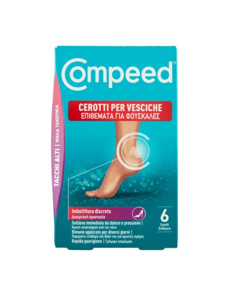 offerta Compeed Cerotti per Vesciche Tacchi Alti Dimensioni 4,2 x 6,8 cm 6 Pz