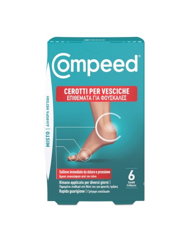 offerta Compeed Cerotti per Vesciche Formato Piccolo Dimensioni 2,0 x 6,0 cm 7 Pz