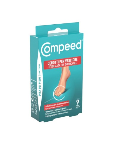 offerta Compeed Cerotti per Vesciche Dita dei Piedi Dimensioni 1,7 x 5,1 cm 9 Pz