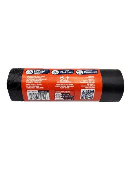 offerta Utm Sacchi Pattumiera Profumati Formato Medium 50x60 Cm Colore Nero 30 Litri 20 Pz